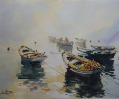 Barcas en la Niebla I