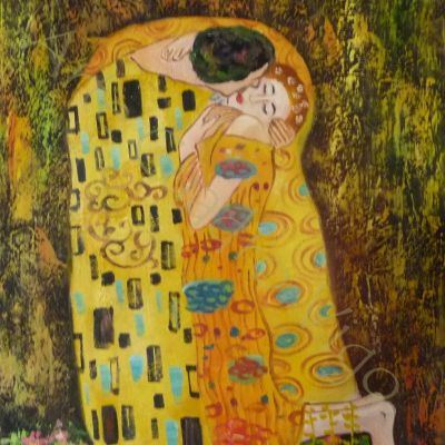 Copia Beso Klimt 60x50