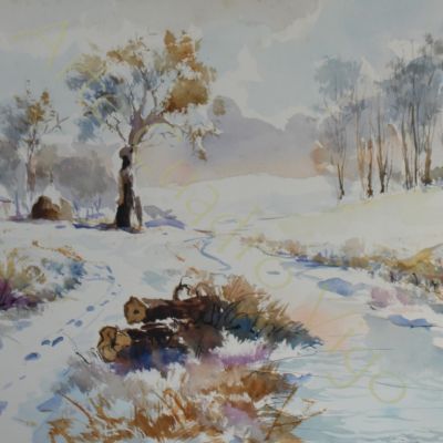 Paisaje Invernal 58x39 Paisaje Invernal 58x39