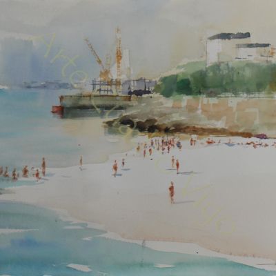 Playa de Penedos - Chapela 51x36 (Vendido) Playa de Penedos - Chapela 51x36 (Vendido)