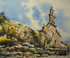 Paisaje con Iglesia - 66x50 Paisaje con Iglesia - 66x50