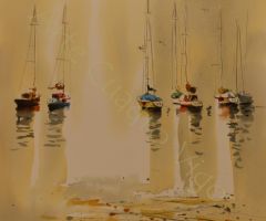 Veleros en la bruma II Veleros en la bruma II